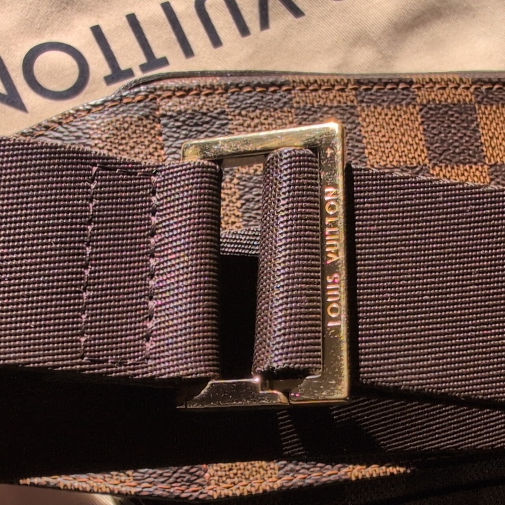 *MINT USED* Authentic Louis Vuitton Damier Ebene Geronimos Crossover/ Waist Bag - Picture 9 of 11